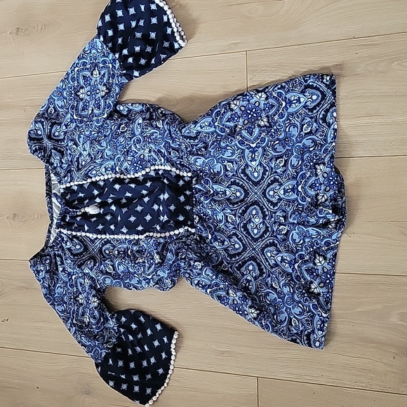 Blue women's romper - Picture 4 of 4